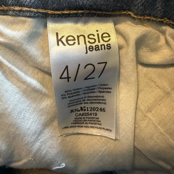 Kensie Kelsie High Rise Skinny Ankle Jeans - Picture 3 of 6